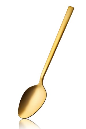 Klas Titanium Matt Gold 12 Stück Teelöffel 18/10 Edelstahl 2 mm KLSG-12CK - Avcı