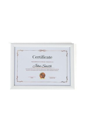 Klasik A4 Çerçeve Beyaz Kırılmaz Pvc Camlı 21x30 Sertifika Diploma Belge Fotoğraf Için 002 - 1