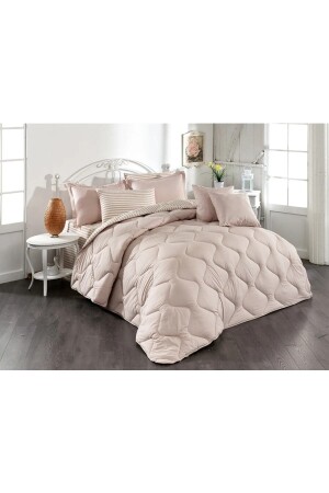 Klasik Ranforce Battal Boy Uyku Seti-çizgili - Zarif Home