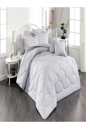 Klassisches Ranforce-Einzelschlafset – einfarbig/gestreift - Zarif Home