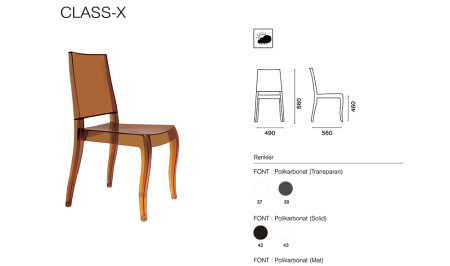 Klasse-X-Stuhl, 2-teilig - 6