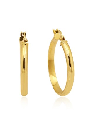 Klassischer Creolen-Ohrring aus 14 Karat Gold 2. 5cm - 4