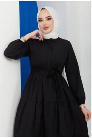 Kleid mit Standardkragen und Knöpfen GMLK76*-S - 2