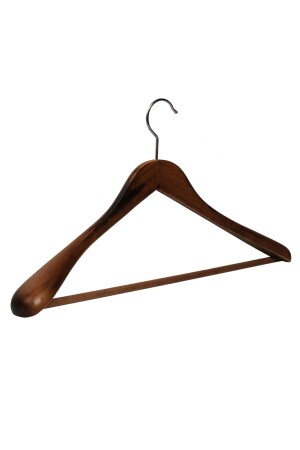 Kleiderbügel aus Holz mit dicker Schulterform für Anzugjacken, Walnussfarbe, 1 Stück 8231/B CVZ 1 - 3