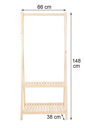 Kleiderbügel mit Holzbeinen, 148 x 66 cm, BİENART150 - 8