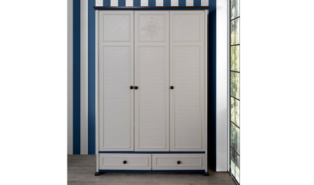 Kleiderschrank „Ocean“ mit 3 Türen - Cadde Yıldız