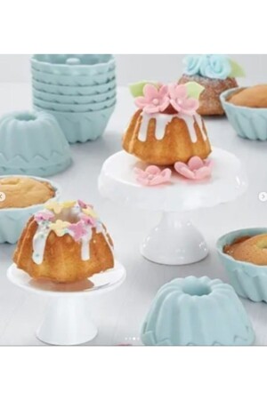 Kleine 6-teilige Kuchen-Muffin-Form aus Silikon - 3