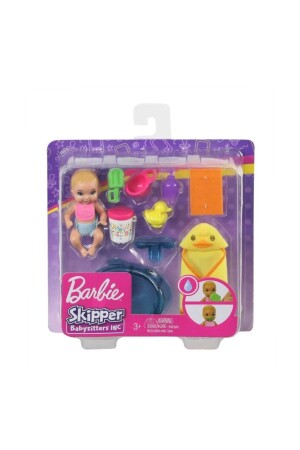Kleine Babys mit Babysitter GHV83 – Blond – Badezeit Ghv84 T000GHV83-44238 - Barbie