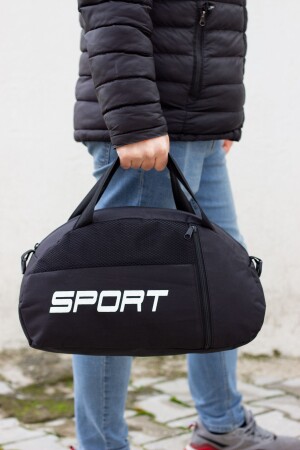 Kleine Hand-Reise-Sporttasche mit Vordertasche und verstellbarem Schultergurt - 2