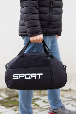 Kleine Hand-Reise-Sporttasche mit Vordertasche und verstellbarem Schultergurt - 3