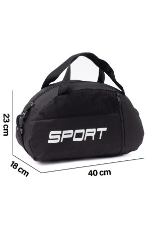 Kleine Hand-Reise-Sporttasche mit Vordertasche und verstellbarem Schultergurt - 6