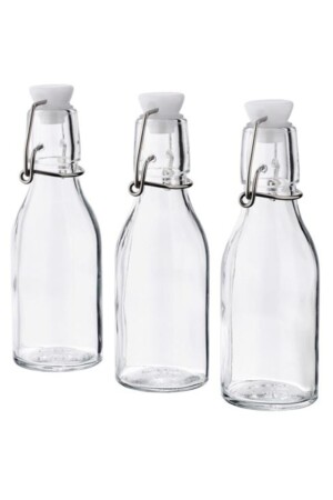 Kleines Glasflaschen-Set, 3-teilig, 15 cl KORKEN - 3