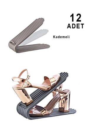 Klemmverstellbare Schuhrampe, 12er-Set - Smartware