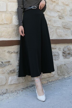 Kloş Etek Siyah - Lamelif