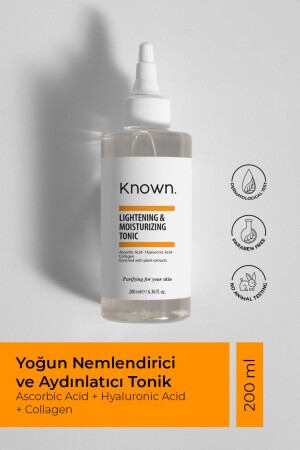 Known Yoğun Nemlendirici Tonik 200 ml (MİKRO ALG-C VİTAMİNİ-HYALURONİK ASİT-KOLAJEN) KNW06 - 2