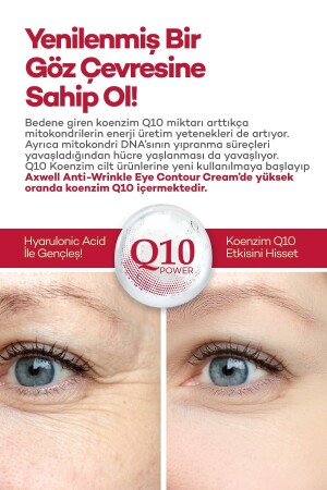 Koenzim Q10- Hyarulonic Acid- Caffeine Destekli Kırışıklık Karşıtı Nemlendirici Göz Çevresi Kremi - 6