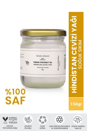 Kokosöl kaltgepresst, 100 % rein, 150 g - 2