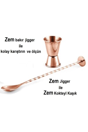 Kokteyl Barmen Seti Bakır 500 Ml ZEM.KBS.00009 - 5