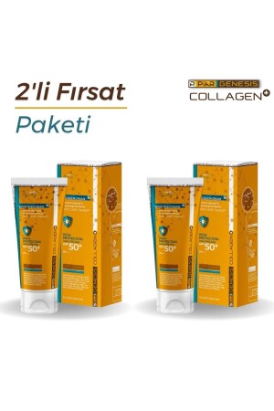 Kolajen Leke Karşıtı Ton Eşitleyici Spf 50 Renkli Yüz Güneş Kremi 75 Ml Ikili Set 86996911309788 - 1