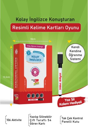 Kolay Öğrenme Yöntemiyle Kolay Ingilizce Konuşturan Resimli Kelime Kartları - 2