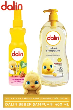 Kolay Tarama Spreyi Badem Yağlı 200 ml - Dalin Bebek Şampuanı 400 ml - 1