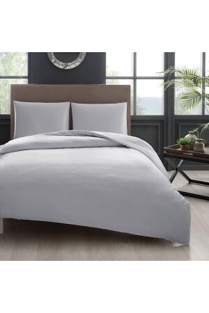 MNZ-Easy-Iron Double Cotton Duvet Cover + 2 غطاءات وسادة جميع الألوان مجموعة غطاءات السطح - Soft Colours