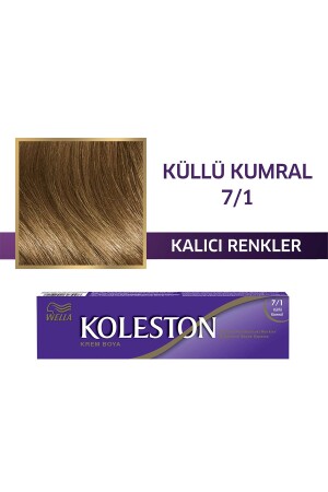 Koleston Einzeltubenfarbe 7/1 Ashy Auburn - 1