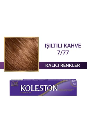 Koleston Einzeltubenfarbe 7/77 Sparkling Brown - 2