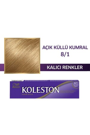 Koleston Einzeltubenfarbe 8/1 Light Ashy Auburn - 2