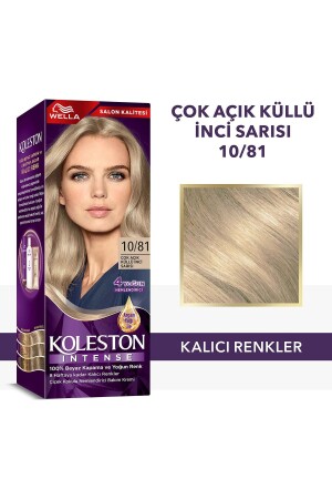 Koleston Intense Saç Boyası 10-81 Çok Açık Küllü Inci Sarısı - 1