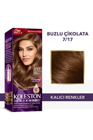 Koleston Intense Haarfärbemittel 7/17 Iced Chocolate – Salonqualität - Wella