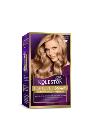 Koleston Kit Haarfärbemittel 12/81 Aschiges Perlblond - 2