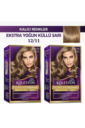 Koleston Kit Saç Boyası 12-11 Yoğun Küllü Sarı X 2 Adet - 1