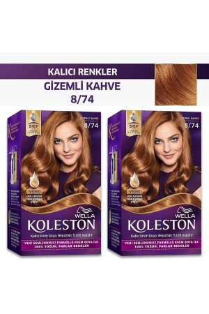 Koleston Kit Haarfärbemittel 8/74 Mysterious Brown - Wella