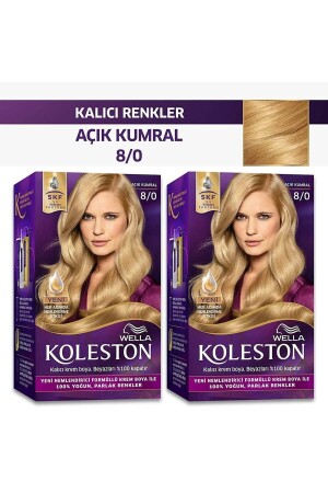 كيت MNZ-Koleston صبغة شعر 8/0 خفيفة أوبورن x 2 قطع KolestonKitx2 - Wella