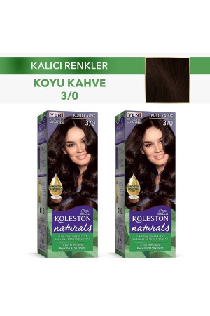 Koleston Naturals Haarfärbemittel 3/0 Dunkelbraun - 1