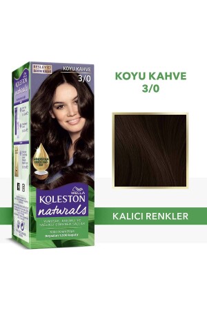 Koleston Naturals Haarfärbemittel 3/0 Dunkelbraun - 1