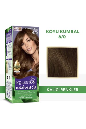 Koleston Naturals Haarfärbemittel 6/0 Dark Auburn - 1