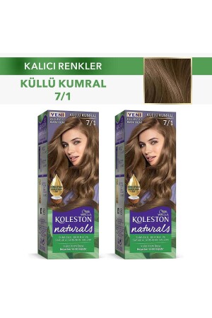 Koleston Naturals Haarfärbemittel 7/1 Ashy Auburn X 2 Stück 100251512-41083 - 1