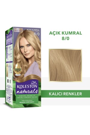 Koleston Naturals Haarfärbemittel 8/0 Light Auburn - 1