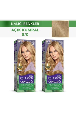 Koleston Naturals Haarfärbemittel 8/0 Light Auburn X 2 Stück 100251512-41090 - 1