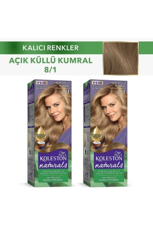 Koleston Naturals Haarfärbemittel 8/1 Light Ashy Auburn X 2 Stück 100251512-41084 - 1