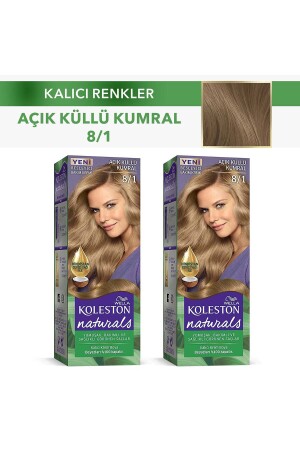 Koleston Naturals Haarfärbemittel 8/1 Light Ashy Auburn X 2 Stück 100251512-41084 - 2