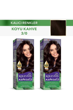 Koleston Naturals Saç Boyası 3-0 Koyu Kahve X 2 Adet 100251512-41089 - Wella