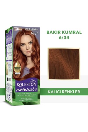 Koleston Naturals Haarfärbemittel 6/34 Kupfer-Auburn - Wella