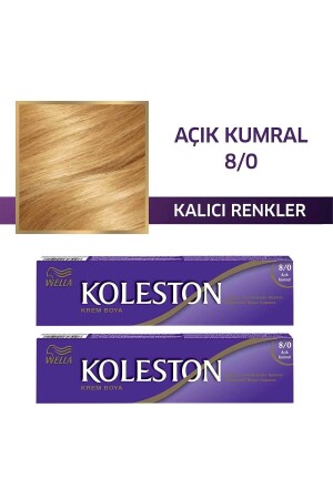 Koleston Single Tüp Boya 8-0 Açık Kumral X 2 Adet - Wella