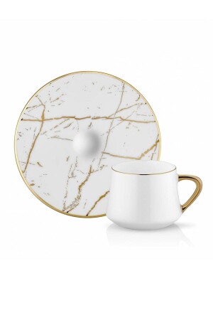 Kollektion Sufi Türkisches Kaffeeset 6-teilig Marmor Weißgold 31000041342 - 3