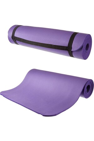 Komfort-Boden-Pilatesmatte, Yogamatte mit 15 mm Tragegurt - 1