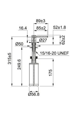 Komfort-Flüssigseifenspender aus schwarzem Messing Nero 119. 0578. 743 - 3