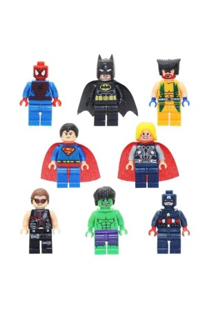 Kompatibles Marvel-Set Batman Super Heroes 8-teilige Heldenfigur superkahraman8x - 3